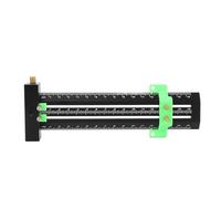 T Square Ruler Metal Aluminum Alloy, Double Needle Woodworking Line Drawing Ruler, Parallel Vertical Scribing Tool with Adjustable Limit Block, 16cm for Precision Carpentry and (Green)