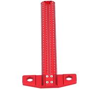 T Square Ruler, T Type Square Ruler Aluminum Alloy Scriber Measuring Carpentry Marking Tool, Removable Backplane Drafting Tools Standard Scale for Carpenter(300mm)