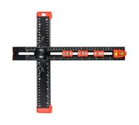 T Square Ruler - Woodworking Measuring Tool, Aluminum Marking Gauge | Precision Positioning Ruler Drill Guide Accurate Cabinet, Installation Drawing Layouts Professionals For DIYs Wood Projects