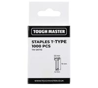 T Staple Nails 1000pcs T-Type Galvanised Netting Staple Nails 10mm Premium Zinc-Plated Steel Corrosion-Resistant with Sharp Chisel Points for Decoration Carpentry Furniture Billboards TOUGH MASTER