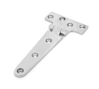 T Strap Shed Hinge, Heavy Duty Resistant Door Support for Shed Barn 316 Stainless Steel Galvanised 151 x 75 x 4.5mm 1 Pack
