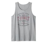 T-Street Surf San Clemente California Surfboard Graphic Tank Top