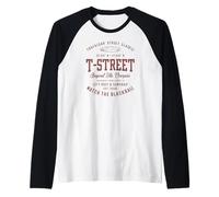 T-Street Surf San Clemente Vintage California Design Raglan Baseball Tee