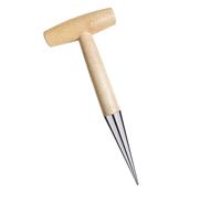 T Styles Planting Tool User Friendly Wood Base Toughly Finish Handle Digger for Farmers Vegetable Patches Hole Puncher Type