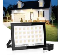 T-SUN 4000K Flood Lights Outdoor, Security Light, 60W Wall Light Mains Powered, IP66 Waterproof Natural White Led Floodlights Outside for Garden,Garage, Warehouse, Backyard, Doorways