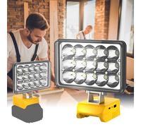 T-SUN 45W 20000LM Cordless LED Work Light for Dewalt 18V/20V Battery Spotlight with 360° Adjustable Low Voltage Protection & USB-C Charging for Jobsite Emergency Workshop Garage (No Battery)