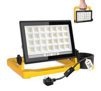 T-SUN 5400Lumen LED Work Light with Stand, 60W Floodlight | 3 Brightness Dimmable IP66 Waterproof Work Lights with 13FT Cord for Indoor Outdoor Worksite Job Site Garage