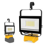 T-SUN Cordless Work Light Compatible with Dewalt 20V Battery 60W Wide Beam Flood Light Spotlight with USB Charging Port for Jobsite Camping Emergency Garage(No Battery)