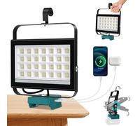 T-SUN LED Work Light for 18v Battery, 100W Rechargeable Work Light, 5000LM Flood Lights Outdoor for Indoor Outdoor Workshop Camping Garage Car Repairs Job Site (No Battery)