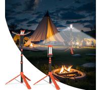 T-SUN Waterproof Camping Light with Tripod,9000mAh 3500LM USB Rechargeable LED Work Light,Portable Magnetic Lanterns & Power Bank,Dimmable 3000K/4000K/6500K for Garage,Hiking,Workshop,Filming,Tent