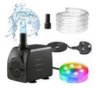 T-SUNUS 210GPH RGB Submersible Water Pump for Water Circulation Systems