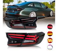 T T-ABC New Lights Compatible with 2018-2025 Honda Accord Tail Light EX EXL LX Sport Touring Hybrid Headlamp 10th 11th Gen Accessories Custom Replacement (18-22 T1)
