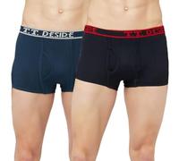 T.T. Mens Desire Fashion Top Elastic Trunk Pack of 2, BLACK::BLUE, 95 CM