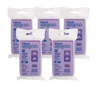 T.TAIO - Esponjabon Lavender Soap Sponge - Unisex - Pack of 5 - 2-in-1 Handcrafted Soap & Sponge - Calming Cleanse & Gentle Exfoliation - 600 g Total