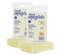 T.TAIO - Esponjabon Oatmeal Soap Sponge - Unisex - 2 Units - 2-in-1 Gentle Exfoliating Sponge and Soap with Oatmeal for Nourishing Cleanse, Skin Comfort and Daily Sensitive Skincare Routine