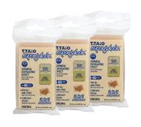 T.TAIO - Esponjabon Oatmeal Soap Sponge - Unisex - Pack of 3 - 2-in-1 Handcrafted Soap & Sponge - Nourishing & Gentle Exfoliating Cleanser - 360 g Total