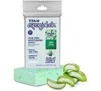 T.Taio Esponjabon Soap Sponge - Cleansing Shower Scrubber - Cleaning Bath Wash Scrub - Oil Removal - Massage & Lather Foot, Elbow, & Face - Bathroom Accessories (Aloe Vera)