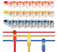 T tap wire connectors Dujelixa(15-13AWG 1T to 1)21Pcs T tapQuick Wire Connectors, PC and tinned copper, 7 each for red yellow blue No need to strip wires or disconnect power Plug and Play