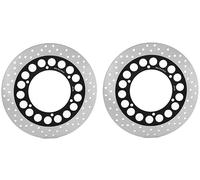 T | TARAZON Pair of Round Front Brake Disc for YAMAHA XVS 1100 V Star Classic Custom Midnight Silverado 2000 - 2009