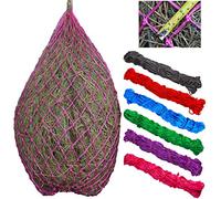T TEKE Classic Slow Hay Feeder Nets, 40" Length With 2" Holes, Horse Supplies Bags for Horses, Goat Feed