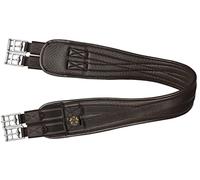 T TEKE Contoured Chafeless Girth for Horses, Airflow Waffle PVC Foam Construction with Double Side Heavy Duty Cotton Elastic and Stainless Steel Buckles (38"-56")
