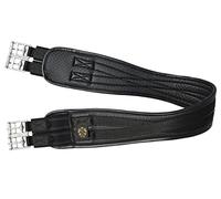 T TEKE Contoured Chafeless Girth for Horses, Airflow Waffle PVC Foam Construction with Double Side Heavy Duty Cotton Elastic and Stainless Steel Buckles (38"-56")