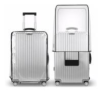 T Tersely Clear PVC Suitcase Cover Protectors 20/24/26/28/30 Inch Suitcase Baggage Covers - Waterproof Dustproof and Anti-Scratch 20-30 Inch Luggage Cover, Clear, 24", Fashion