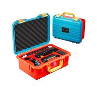 T TICCI Hard Case for Nintendo Switch/Switch OLED, Heavy-Duty EVA Protective Shell, Fits Console with Case, Pro Controller, 12 Game Cartridges, Blue&Red