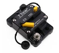 T Tocas Heavy Duty Circuit Breaker 12V-48V 150A Manual Reset for Car Truck Caravan Camper Solar, High Current 150 Amp DC Breaker Resettable for Marine Boat Motors Yacht, UL Certified, Waterproof