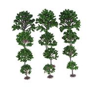 T TOOYFUL 12Pc Park Street Landscape Model Trees for Train Railway Layout N Z TT