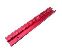 T-Track 45Model Chute with Scale Alloy, Length 30cm/40cm/50cm Slot Miter Track for Woodworking 1pc(Red 30cm)