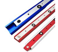 T Track Aluminium Alloy T-Tracks Slot Miter Track and Bar Slider Table Saw Gauge Rod Woodworking Tool(450mm Bar-Silver)