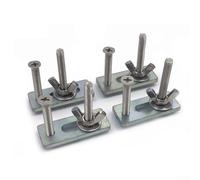 T Track Clamps for Woodworking and Metalworking 4 Adjustable Hold Down Clamps Made from Zinc Aluminum Alloy