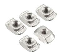 T Track Sliding Nut,Sliding T-nut Threaded,304 Stainless Steel T-Nuts 50Pcs 20 Series/30 Series/40 Series/45 Series Slot T Nut Sliding Hammer Drop in Nut Fasten Connector Aluminum Extrusions(30 M5)