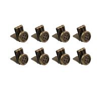 T Tulead 8PCS Suspenders Buttons No Sew Button End Brace Clips Bronze, for Pants Hats DIY Handmade