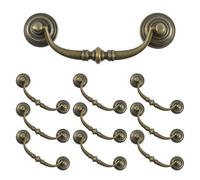 T Tulead Antique Drop Bail Pull Handles Cabinet Drawer Drop Handles 4Inch Decor Furniture Door Pulls 10PCS with Screws
