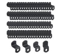 T Tulead Black Offset Canvas Clips Picture Framing Mirror Clips Iron Z Brackets 80PCS, 4 Sizes, 1/2", 1/4", 3/8", 1/8"