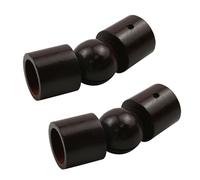 T Tulead Curtain Rods Corner Connector Wood Elbow Connector 1.1-Inch Inner Diameter Adjustable Curtain Rod Corner Connector 2PCS with Screws
