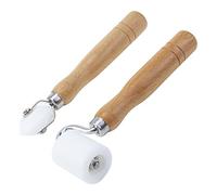T Tulead Rubber Seam Roller Wallpaper Smoothing Roller Roller Tool 2PCS (External Corner Seam Roller+Flat Wheel Seam Roller)
