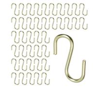 T Tulead S Shaped Hanging Hooks Light Duty Iron Hanger Hook 2x27mm Decorative Mini Hooks Pack of 40 for Hanging Jewelry,Purse,Key