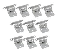 T Tulead Self-Closing Face Frame Cabinet Hinges Silver Door Hinge Overlay Furniture Door Hinges Pack of 10 with Screws
