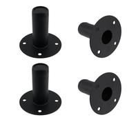 T Tulead Speaker Stand Top Hat Speaker Pole Mount Iron Speakers Cabinets Pole Mount Adapter 4.33"×3.94", 4PCS with Screws