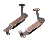 T Tulead Spring Lid Support Box Lid Stay Support Iron Hinge Support Left+Right, with Screws, for Cabinet, Box