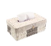 T Tulead Tissue Box Cover Rattan Weaving Tissue Box Holder Rectangle Decorative Papper Cover Holder Storage Box