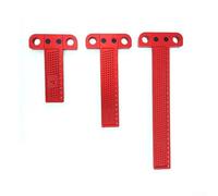 T-Type Aluminium Alloy Woodworking Scriber Ruler for Precision Scale for Carpentry Layout and Measuring 160/260/400mm Red(400mm)