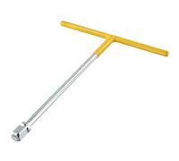 T Type Hex Socket Wrench High-Carbon Steel T-Handle for Torque and Long Reach Vehicle Car Motorcycle Repair Tool Silver Yellow