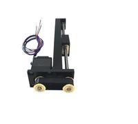 T-type Linear Rail Stage Mini Motorized Synchronous Belt Sliding Table 1/2/4/6/12mm Pitch with Nema11 28mm Stepper Motor(Side Mounted Kit,100mm 4 Pitch)
