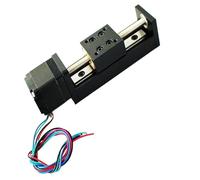 T-type Mini Sliding Table 50/100/150/200mm For Linear Rail Guide With Nema11 28mm Stepper Motor For CNC 3D Printer(Effective Stroke 150,12mm Pitch)