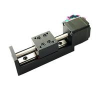 T-type Mini Sliding Table 50/100/150/200mm For Linear Rail Guide With Nema11 28mm Stepper Motor(Stroke 200mm)