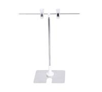 T Type Poster Stand, Adjustable Tabletop Display Board Stand for Shops | Telescopic Height, Stainless Steel Weighted Base, Dual-Sided Viewing, for Flyers, Price Tags and Point of Sale